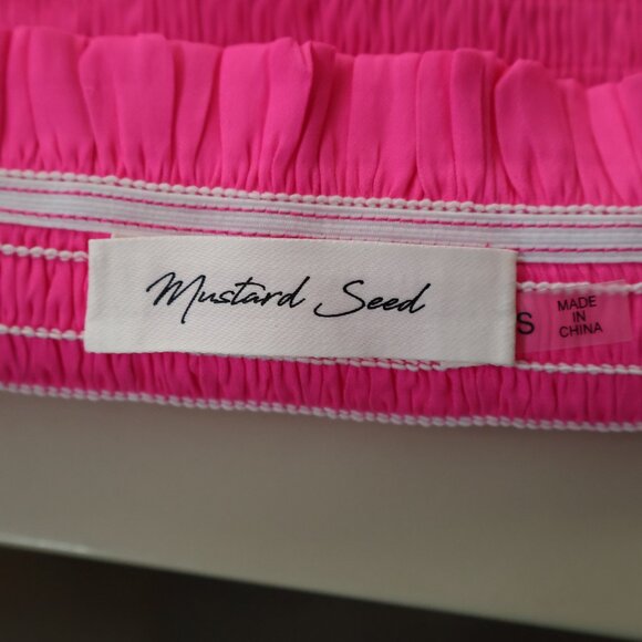 Mustard Seed - Pink Tiered Ruffle Skirt - Size: Small - Picture 3 of 3